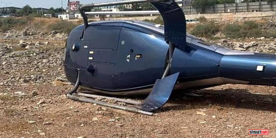 İzmir'de korkutan kaza! Helikopter devrildi: Yaralılar var