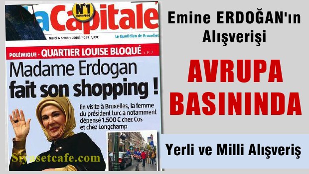 Emine Erdoğan'ın alışverişi gazete manşetlerinde..