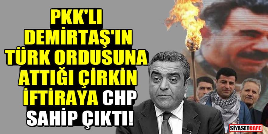 Demirtaş'ın Türk ordusuna attığı çirkin iftiraya CHP'li Sezgin Tanrıkulu sahip çıktı!