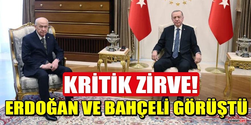 Kritik zirve! Cumhurbaşkanı Erdoğan, MHP lideri Bahçeli ile görüştü