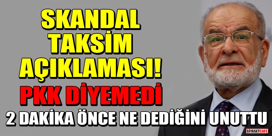 Temel Karamollaoğlu'ndan skandal Taksim açıklaması! 2 dakika önce ne dediğini unuttu