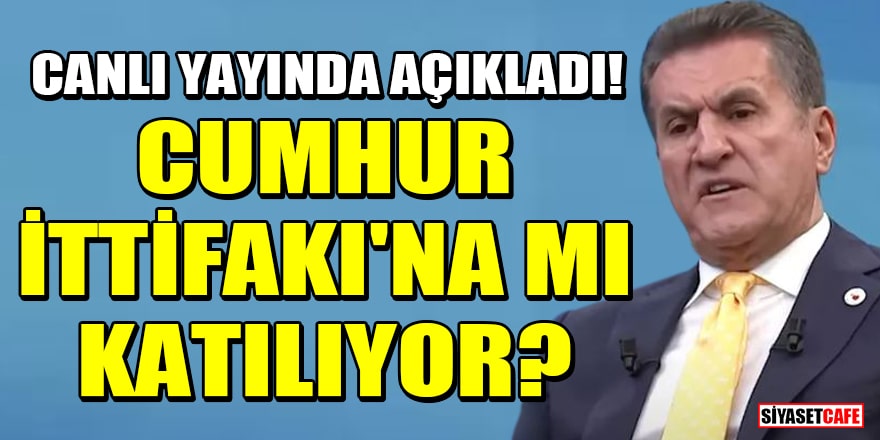 Mustafa Sarıgül canlı yayında açıkladı! Cumhur İttifakı'na mı katılıyor?