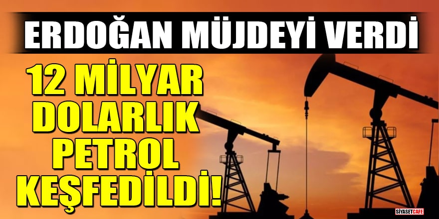 Erdoğan müjdeyi verdi! 12 milyar dolarlık petrol keşfedildi