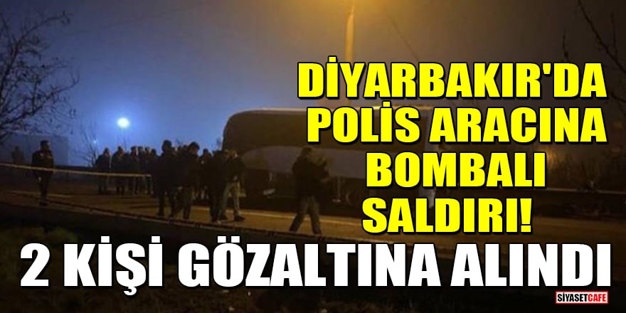 Diyarbakır'da polis aracına bombalı saldırı! 2 kişi gözaltına alındı