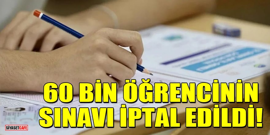 Açıköğretim Lisesi (AÖL) Sınavı'nda kopya çeken 60 bin öğrencinin sınavı iptal edildi