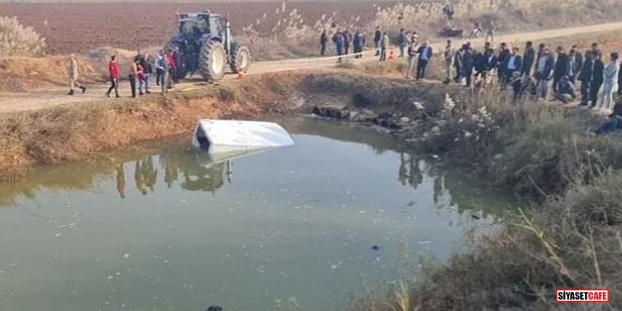 Şanlıurfa'da su kanalına düşen minibüsteki 9 kaçak sığınmacı öldü
