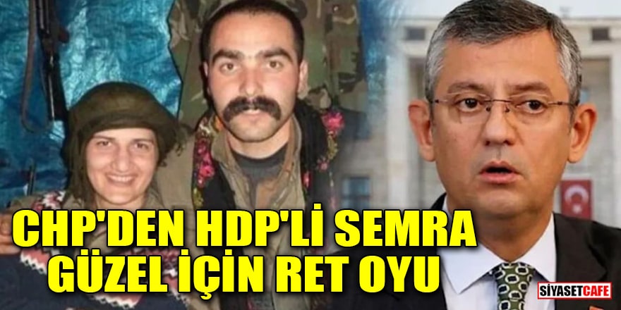 CHP'den HDP'li Güzel'in vekilliğinin düşürülmesine ret oyu