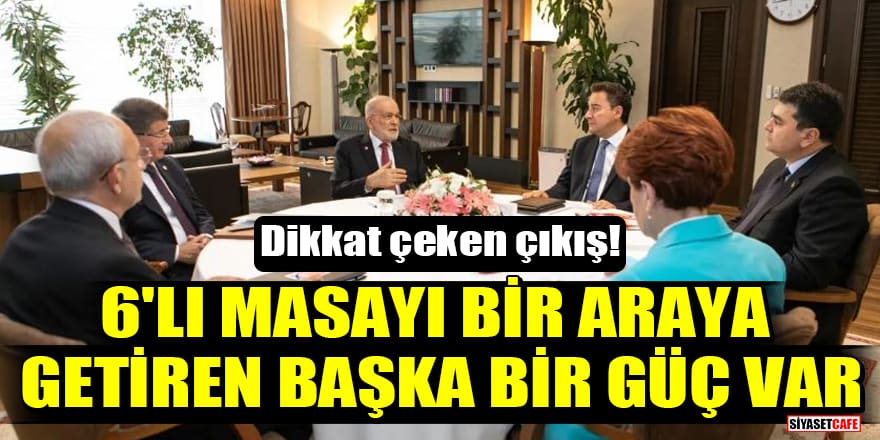 AK Partili vekil Ahmet Aydın:  6'lı masayı bir araya getiren başka bir güç var