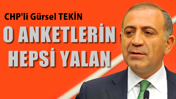 Tekin: Seçim anketleri altüst olacak, onların hepsi yalan
