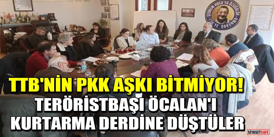 TTB'nin PKK aşkı bitmiyor! Teröristbaşı Öcalan'ı kurtarma derdine düştüler