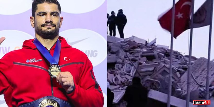 Kahramanmaraş'ta güreşçilerimizin kaldığı bina yıkıldı! Milli güreşçi Taha Akgül'den yardım çağrısı