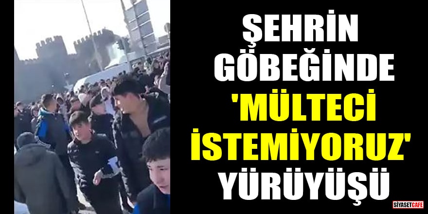 Kayseri'de 'Mülteci istemiyoruz' yürüyüşü