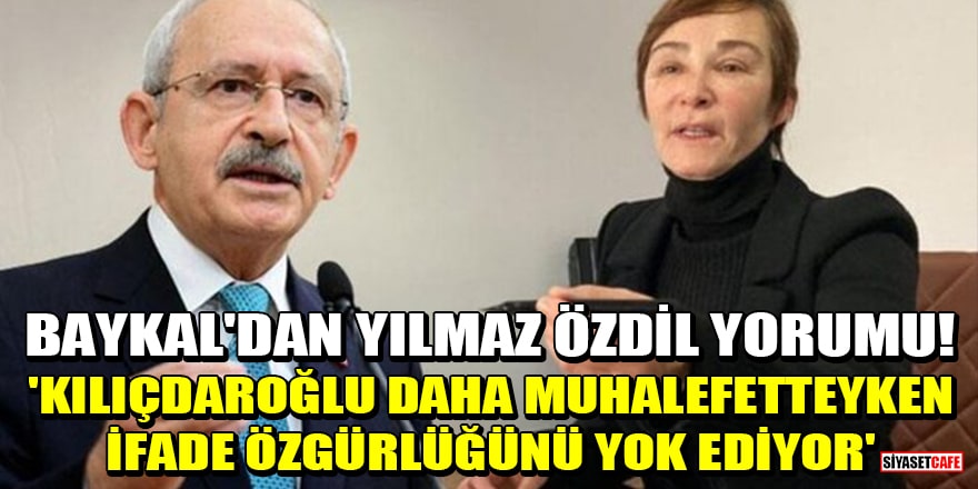 Aslı Baykal'dan Yılmaz Özdil yorumu! 'Kılıçdaroğlu daha muhalefetteyken ifade özgürlüğünü yok ediyor'