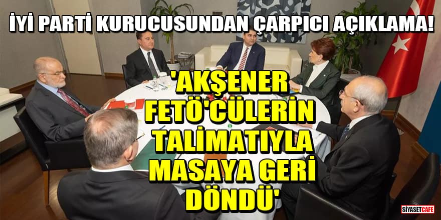 İYİ Parti kurucusu Reşat Erdoğan'dan çarpıcı açıklama! 'Akşener, FETÖ'cülerin talimatıyla masaya geri döndü'