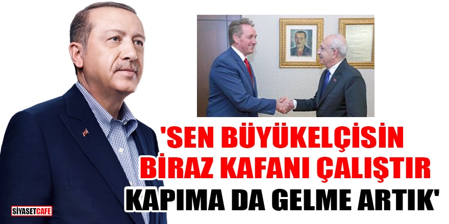 Cumhurbaşkanı Erdoğan'dan ABD büyükelçisi Flake'e tepki! 'Sen büyükelçisin biraz kafanı çalıştır, kapıma da gelme artık'