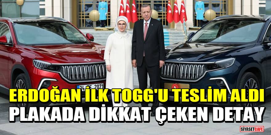 Cumhurbaşkanı Erdoğan ilk Togg'u teslim aldı!