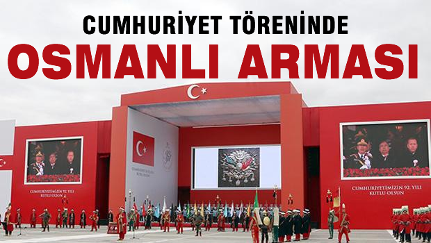 29 Ekim töreninde Osmanlı arması