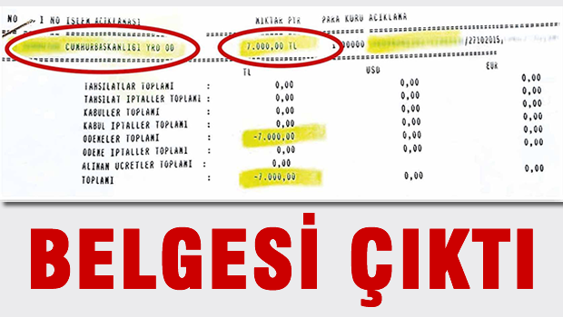 'Saray'ın dağıttığı paranın belgesi çıktı' İDDİASI