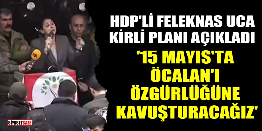 HDP'li Feleknas Uca kirli planı açıkladı: 15 Mayıs'ta Öcalan'ı özgürlüğüne kavuşturacağız