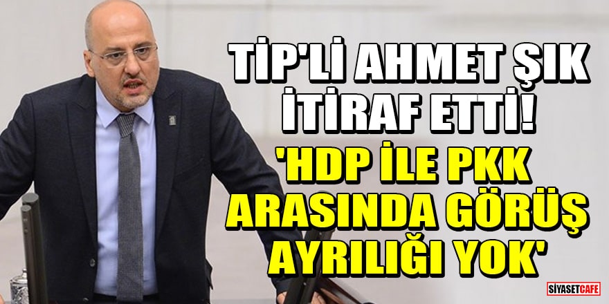 TİP'li Ahmet Şık itiraf etti! 'HDP ile PKK arasında görüş ayrılığı yok'