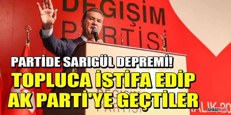 Partide Mustafa Sarıgül depremi! Topluca istifa edip AK Parti'ye geçtiler