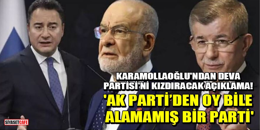 Temel Karamollaoğlu'ndan DEVA Partisi'ni kızdıracak açıklama! 'AK Parti’den oy bile alamamış bir parti'
