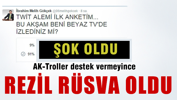 Melih Gökçek'e anket şoku!