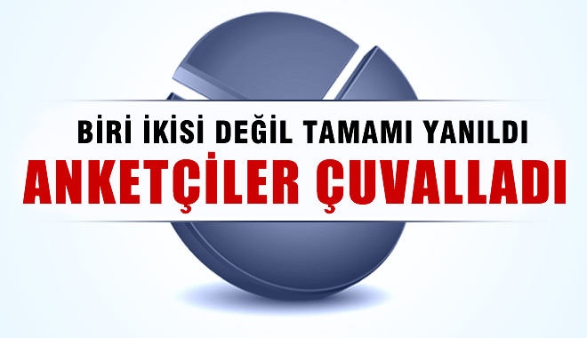 Anket şirketleri resmen çuvalladı