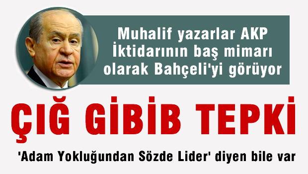 AKP'ye Muhalif Yazarlardan Bahceli'ye 'istifa et' çağrısı!