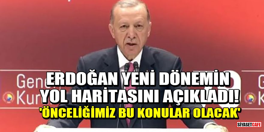 Erdoğan yeni dönemin yol haritasını açıkladı! 'Önceliğimiz bu konular olacak'