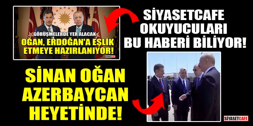 Sinan Oğan, Cumhurbaşkanı Erdoğan'ın Azerbaycan heyetinde yer aldı