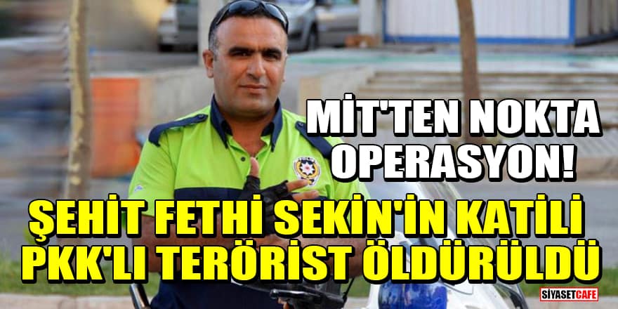 MİT'ten nokta operasyon! Şehit Fethi Sekin'in katili PKK'lı terörist öldürüldü