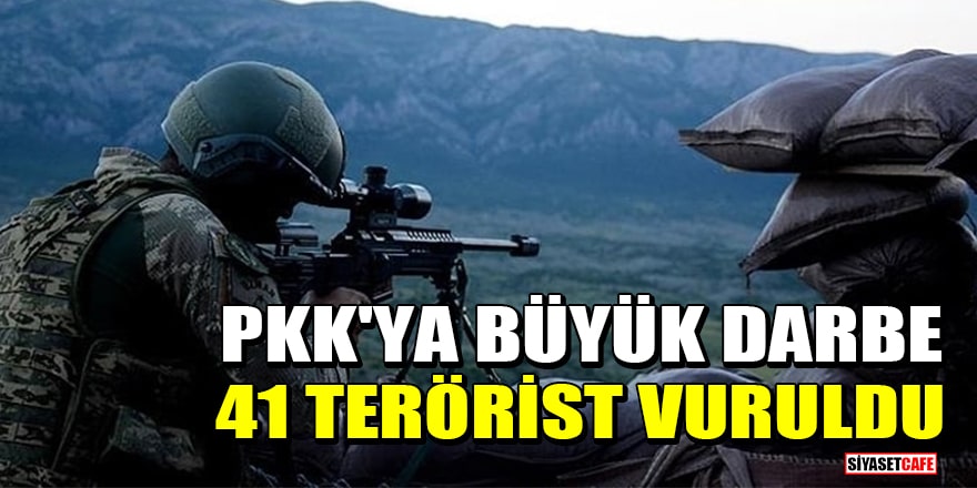 Suriye'nin kuzeyinde PKK'ya büyük darbe: 41 terörist vuruldu