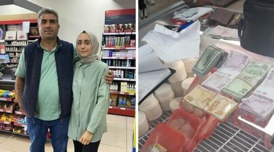 Erzincan'da markette unutulan 2 milyon lira sahibine teslim edildi