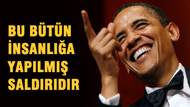 Obama'dan Paris açıklaması 'Bu tüm insanlığa yapılmış bir saldırı'