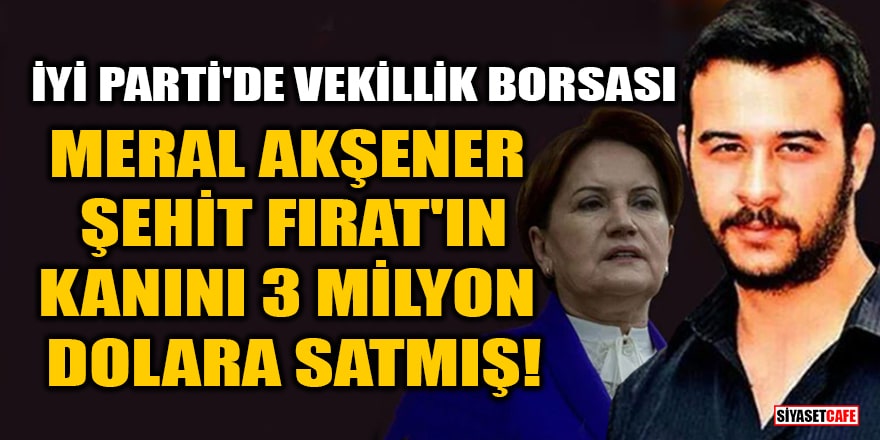 Meral Akşener, Fırat Çakıroğlu'nun katilini fonlayan Seyithan İzsiz'i 3 milyon dolara vekil yapmış
