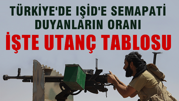 Türkiye'de IŞİD'e sempati duyanların oranı: İşte utanç tablosu