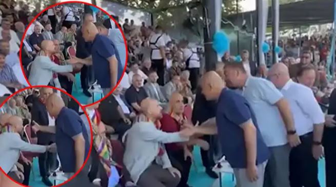Bilal Erdoğan, Turhan Çömez'in elini havada bıraktı