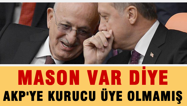 AKP'nin Meclis Başkan Adayı 'Mason Var' Diye Partiye Kurucu Olmamış