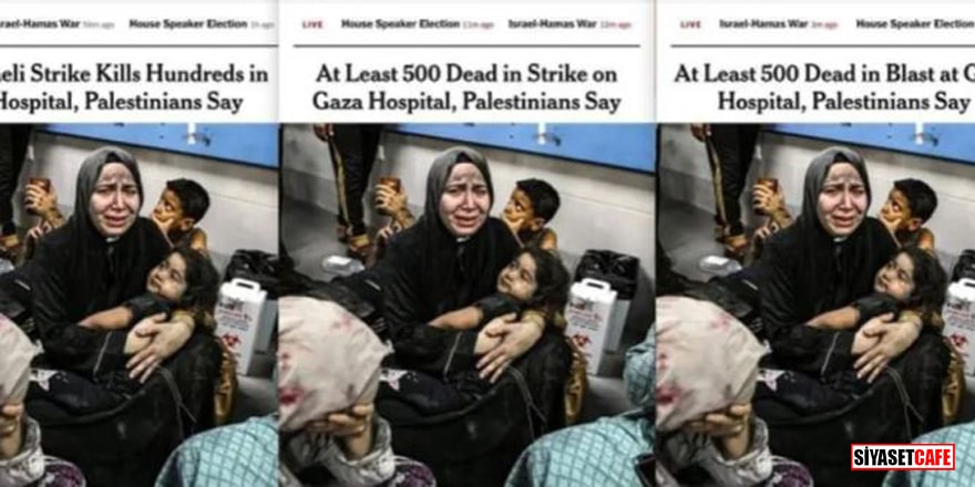 New York Times, İsrail'i aklamak için 3 kez manşet değiştirdi