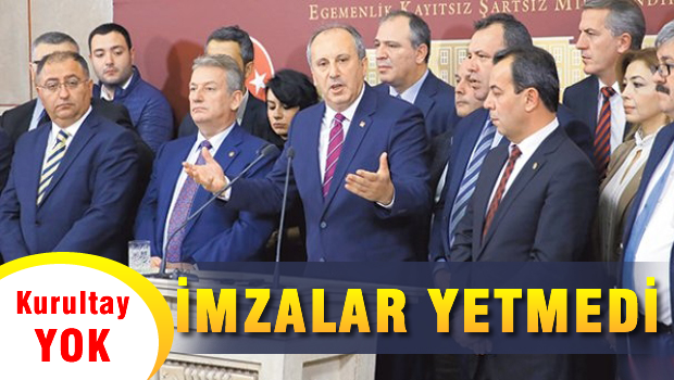 Muharrem İNCE gerekli imzayı toplayamadı