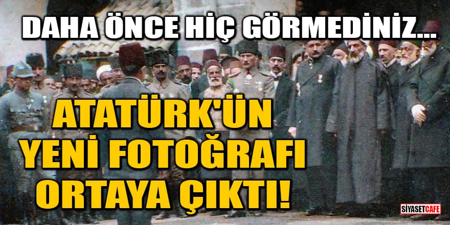 Cumhuriyet'in 100. yılında Atatürk'ün hiç görülmemiş yeni bir fotoğrafı ortaya çıktı!