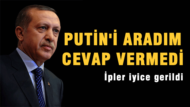 Erdoğan: Putin'i aradım, cevap vermedi