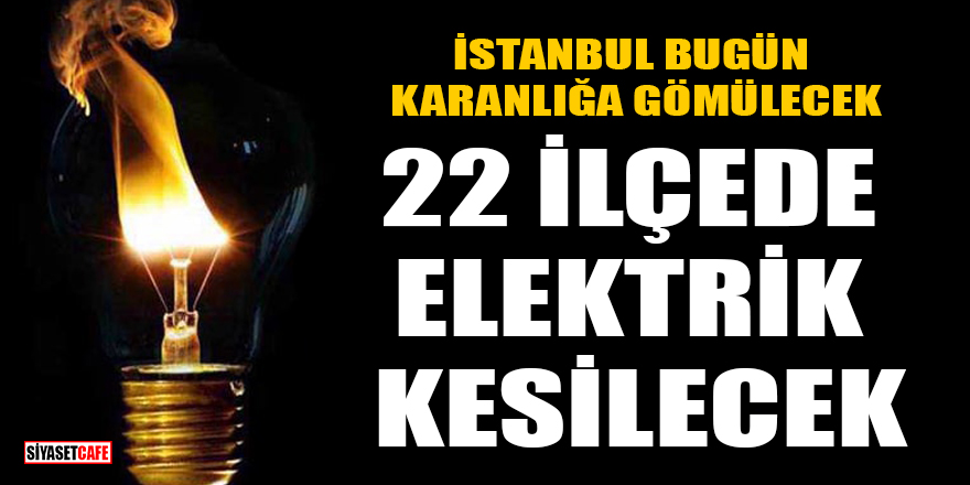 14 Kasım 2023 Salı İstanbul elektrik kesintisi