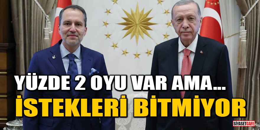 Erdoğan 3 il için destek istedi! Erbakan yüzde 2'lik oyuyla 'şartım var' dedi