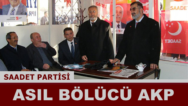Asıl bölücü AKP!