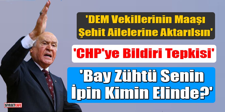 MHP lideri Devlet Bahçeli'den grup toplantısında önemli açıklamalar!