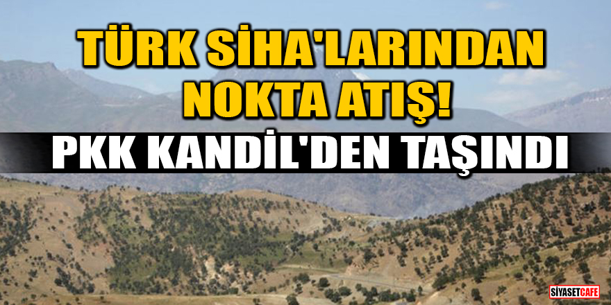 Türk SİHA'larından nokta atış! PKK, Kandil'den kaçmaya başladı