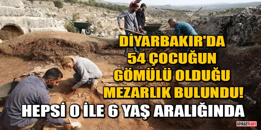 Diyarbakır'da 54 çocuğun gömülü olduğu mezarlık bulundu