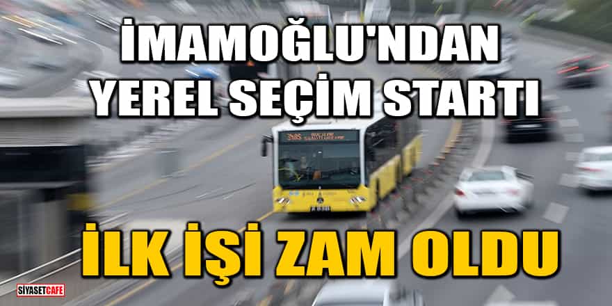 İmamoğlu'ndan İstanbulluya kötü haber! Toplu ulaşıma zam
